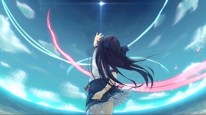 向天空挥手的少女(动漫动态壁纸) - 动态壁纸下载 - 元气壁纸