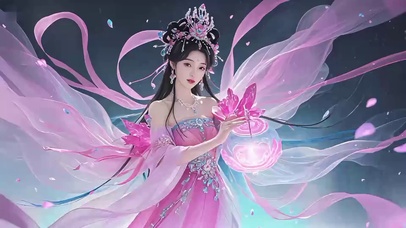 粉红纱裙仙女