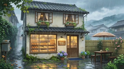烟雨老街烘焙暖