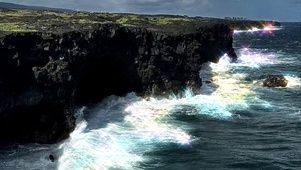 闪耀的海边悬崖