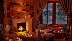 冬季舒适的房间