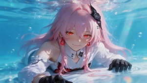 水下可爱女孩