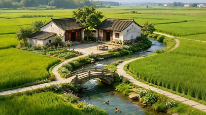 乡居田舍小院