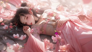 古风樱花少女