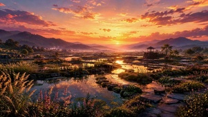 落日山河