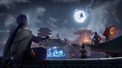 王者荣耀4k长安城夜景