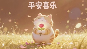 可爱猫咪平安喜乐