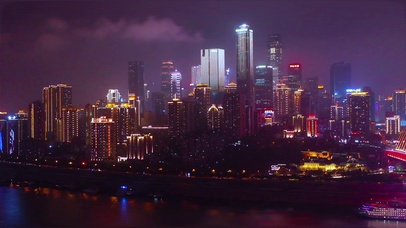 4K重庆朝天门CBD城市夜景