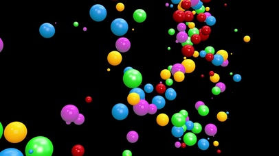 缤纷七彩圆球-黑底