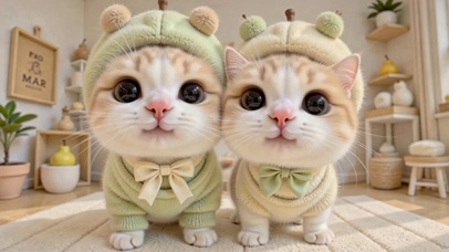 软萌治愈可爱情侣小奶猫