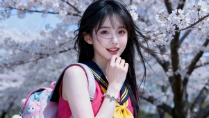 治愈樱花女孩