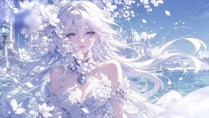 海边繁花婚纱芙宁娜