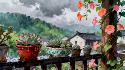 雨天的小亭