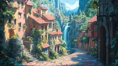 阳光欧式小镇街道