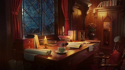 舒适的雨天书房