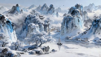 千山暮雪行舟