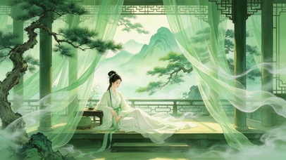 清新古风美女