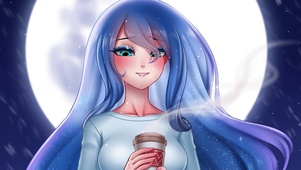 月下女孩