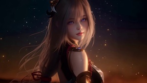 星空CG少女申鹤