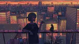余晖映城