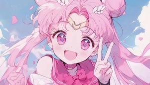 比耶的动漫插画美少女