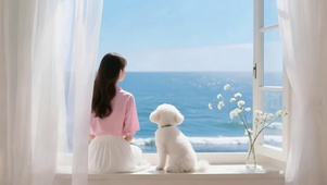 4K治愈情侣壁纸-看海-女生款