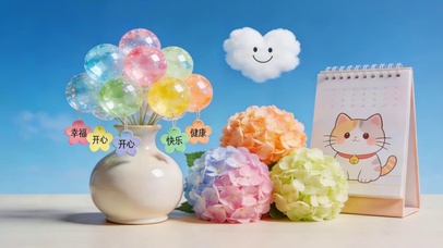 小清新鲜花文字