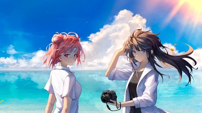 海边上的少女