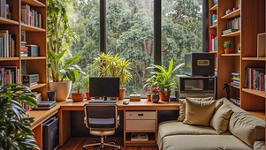 【雨景】雨中的治愈书房