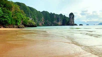 治愈沙滩海浪 4K