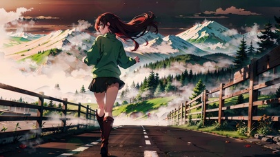 奔跑的女孩