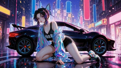 赛博都市跑车美少女蝴蝶忍