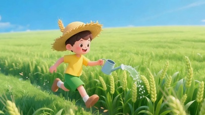 风吹麦浪