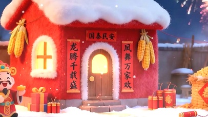 财神到带鱼屏双屏