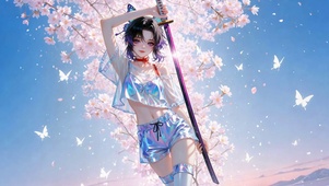 樱花下的美少女剑士蝴蝶忍