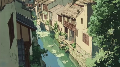 江南水乡夏日清透美景