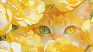 可爱猫咪带鱼屏