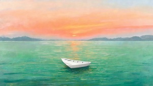 油画海景