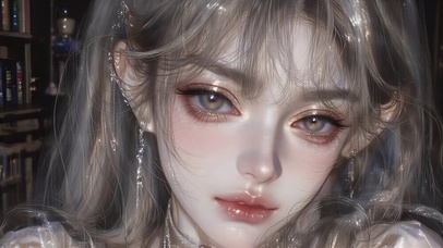 书阁里的美女