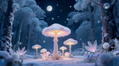 森林奇幻小蘑菇