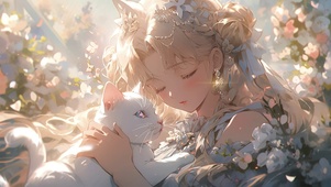 月野兔 可爱小猫