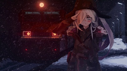 雪中少女