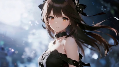 可爱长发女孩