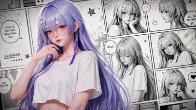 漫画风少女莫宁