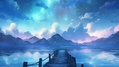 海上星空带鱼屏