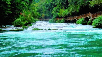 护眼治愈小河流水4K