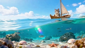 海底小猫航行