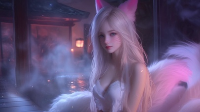 泡温泉女孩阿狸