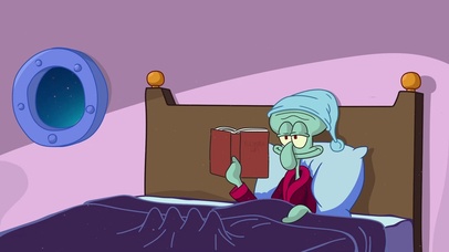 章鱼哥睡前阅读