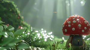 护眼森林小精灵带鱼屏